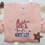 Let s Get Lit Embroidered Shirt – Best Patriotic Shirts & National Day Gifts