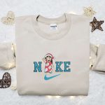 Lilo Xmas Hat x Nike Christmas Sweatshirt: Disney Characters Movie Embroidered Shirt Best Gift Ideas