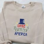 Little Mister America Embroidered Shirt: Best Patriotic Shirts for National Day Gifts