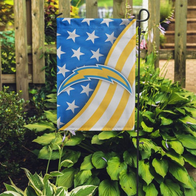 Los Angeles Chargers Americana Garden Flag – House Flag Home Decor Gift – House Flag Home Decor Gift