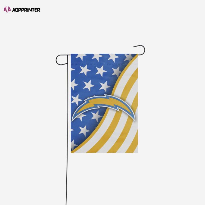 Los Angeles Chargers Americana Garden Flag – House Flag Home Decor Gift – House Flag Home Decor Gift