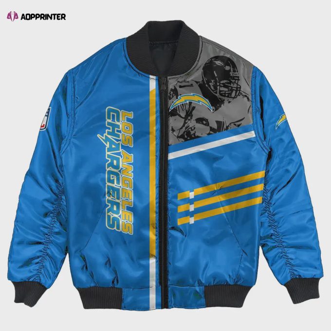 Los Angeles Chargers Bomber Jacket 3D Printed Personalized Football For Fan