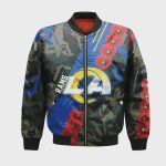 Los Angeles Rams Bomber Jacket 3D Printed Sport Style Keep Go on