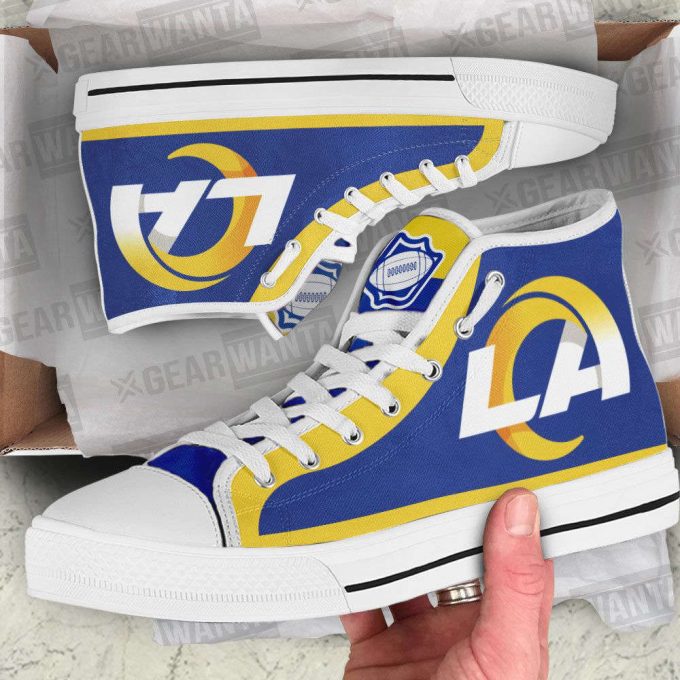 Los Angeles Rams High Top Shoes Custom For Fans