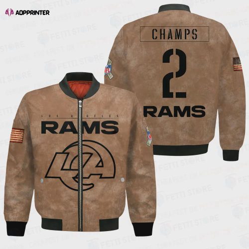 Los Angeles Rams 2X Super Bowl Champions Design Bomber Jacket