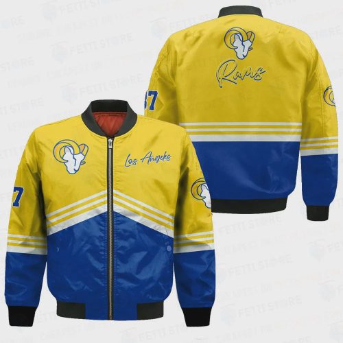 Los Angeles Rams – National Football League AOP Bomber Jacket V4