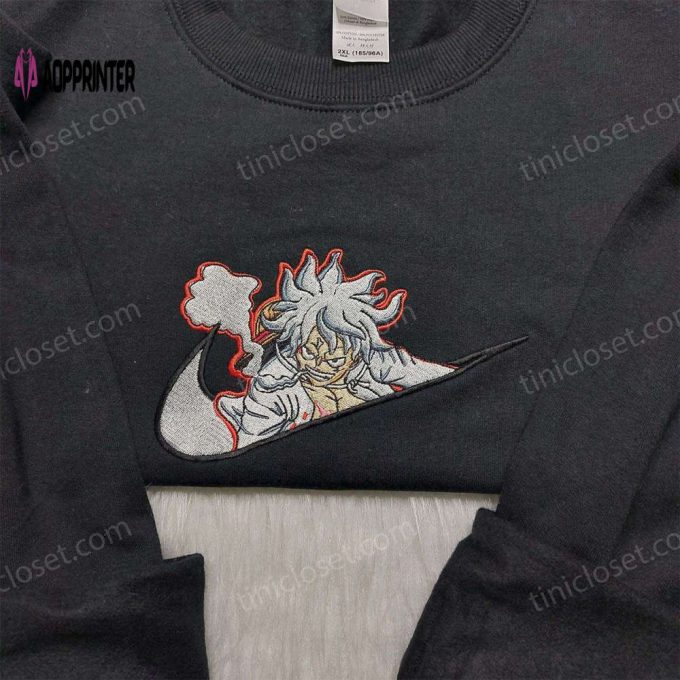 Luffy Gear 5 Embroidered Shirt & One Piece Sweatshirt: Cool Anime Hoodie