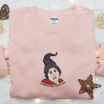 Mary Sanderson Embroidered Hoodie: Perfect Halloween Sweatshirt for Lovers Best Gift!