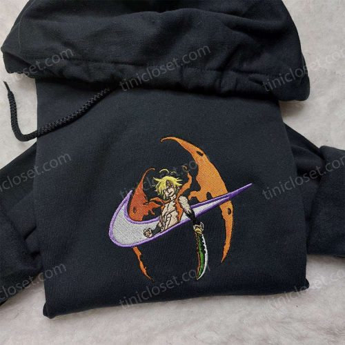 Meliodas Nike Embroidered Shirt: The Seven Deadly Sins Anime Tee – Cool & Unique!