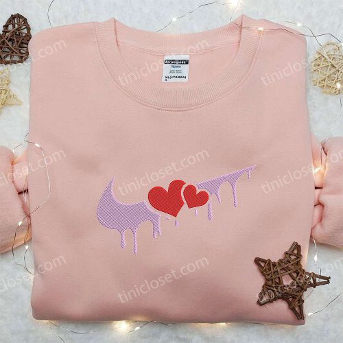 Melt Heart x Nike Embroidered Shirt: Valentine s Custom Design