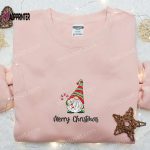 Merry Christmas Gnome Candy Cane Shirt & Hoodie: Perfect Family Gifts