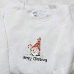 Merry Christmas Gnome Candy Cane Shirt & Hoodie: Perfect Family Gifts