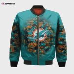 Miami Dolphins Bomber Jacket 3D Printed Camouflage Vintage