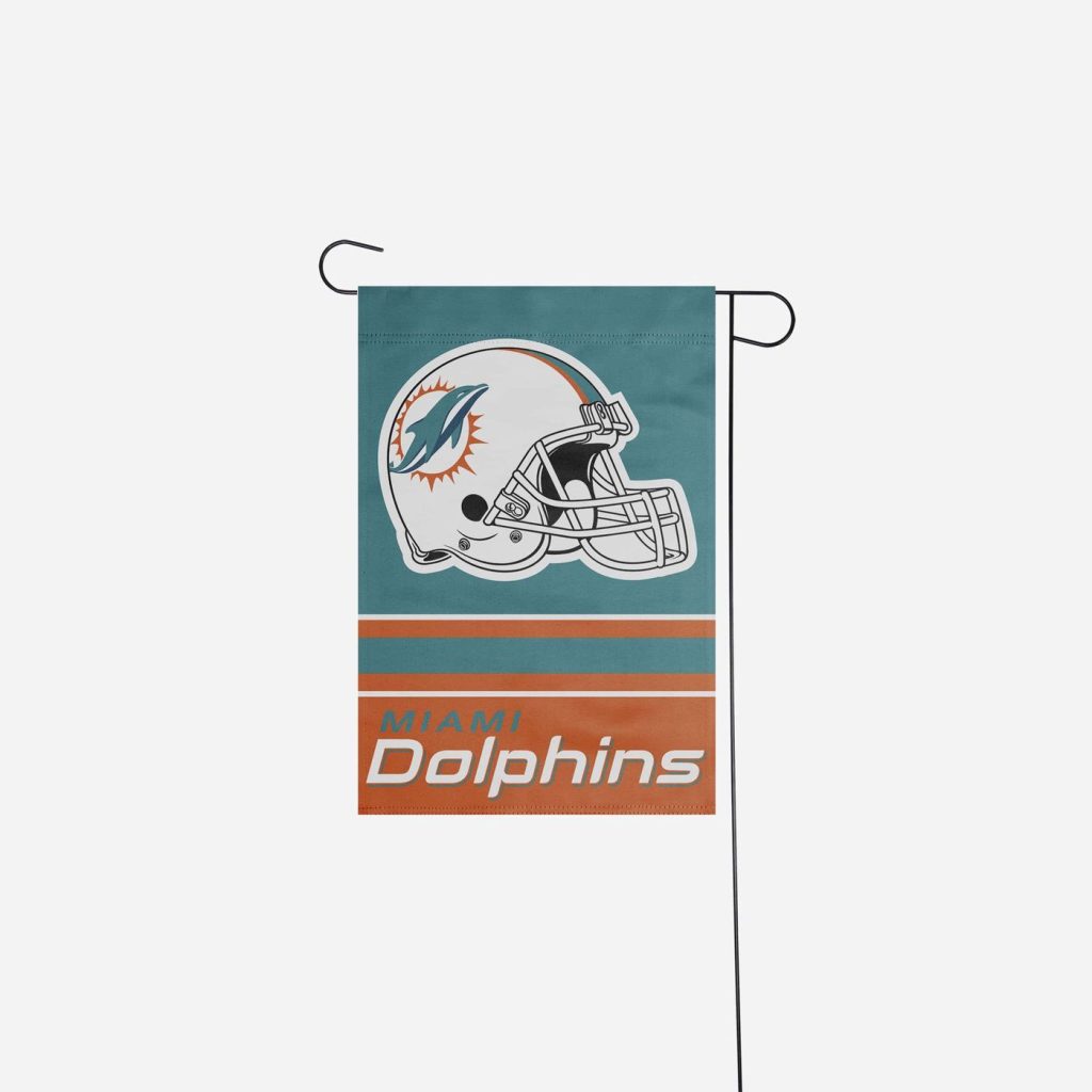 Miami Dolphins Colorblock Helmet Garden Flag – House Flag Home Decor Gift – House Flag Home Decor Gift