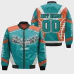 Miami Dolphins Legends Players Signed With Custom Name Number Bomber Jacket