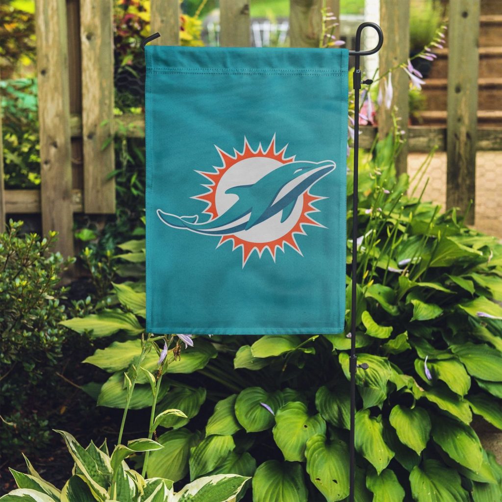 Miami Dolphins Solid Garden Flag – House Flag Home Decor Gift – House Flag Home Decor Gift