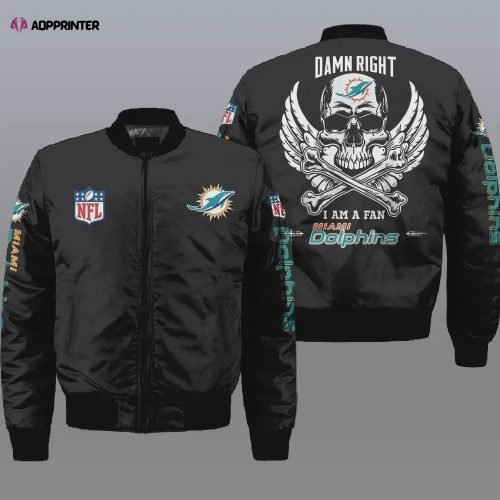 Miami Dolphins NFL 2023 Unisex AOP Bomber Jacket