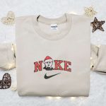 Michael Myers x Nike Embroidered Sweatshirt: Movie Merry Christmas Shirt Perfect Gift Idea