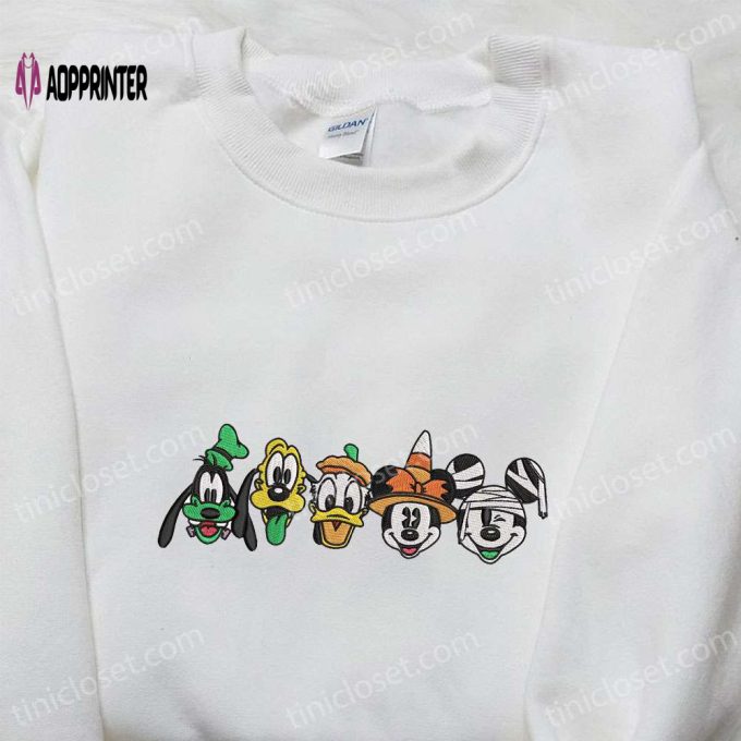 Mickey & Friends Halloween Embroidered Hoodie: The Best Disney Sweatshirt for Halloween Lovers