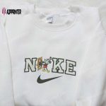 Disney Mickey Mouse x Nike Cartoon Embroidered Tshirt: Authentic Disney Characters & Nike Inspired Shirt