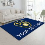 Milwaukee Brewers Rug Living Room Floor Decor Fan Gifts