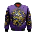 Minnesota Vikings Bomber Jacket 3D Printed Camouflage Vintage