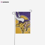 Minnesota Vikings Colorblock Helmet Garden Flag – House Flag Home Decor Gift – House Flag Home Decor Gift