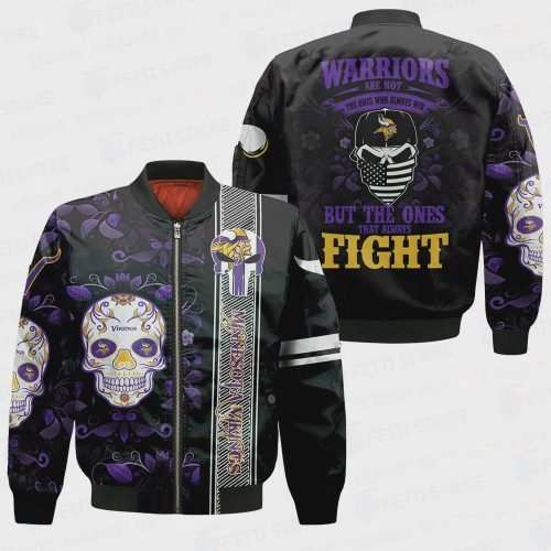 Minnesota Vikings – National Football League AOP Bomber Jacket STM V1