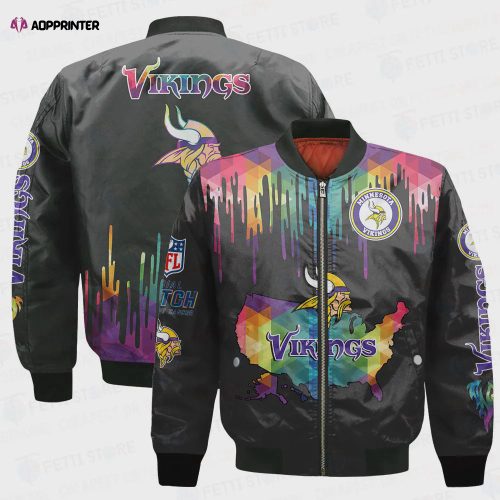 Minnesota Vikings – National Football League AOP Bomber Jacket V3