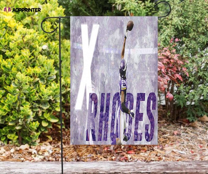 Minnesota Vikings Rhodes 29 Double Sided Printing Garden Flag – House Flag Home Decor Gift – House Flag Home Decor Gift