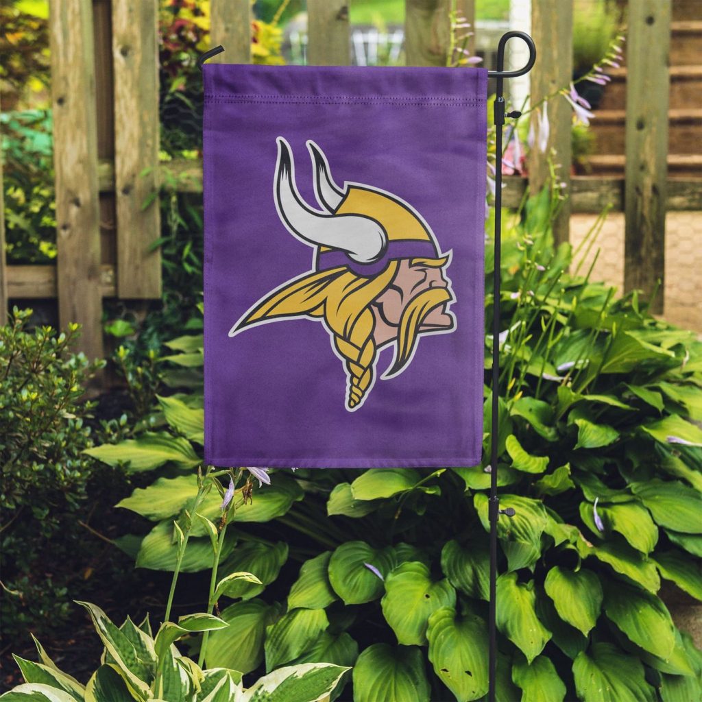 Minnesota Vikings Solid Garden Flag – House Flag Home Decor Gift – House Flag Home Decor Gift