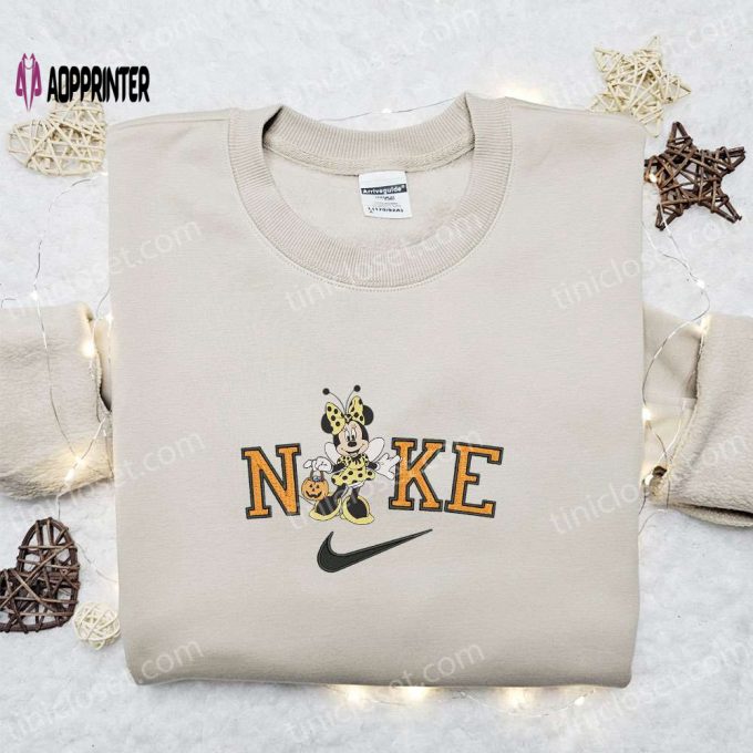 Minnie Mouse Bee Halloween x Nike Embroidered Sweatshirt: Best Disney Characters Halloween Gift