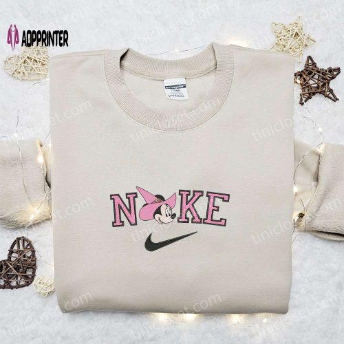 Disney Minnie Mouse Angel x Nike Embroidered Sweatshirt: Best Halloween Gift Idea with Walt Disney Characters