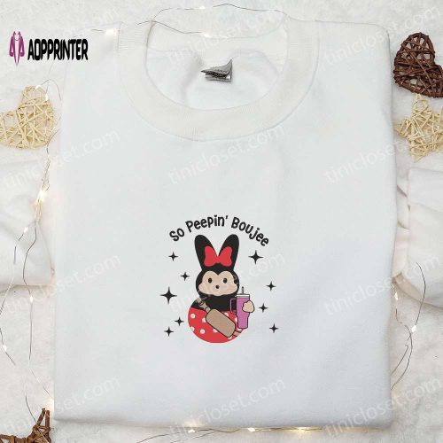 Stylish Minnie So Peepin’ Boojee Shirt & Thanksgiving Hoodie: Best Holiday Gift Ideas