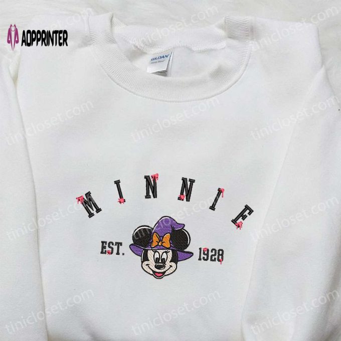 Minnie Witch Est 1928 Embroidered Shirt & Hoodie: Disney Halloween Collection