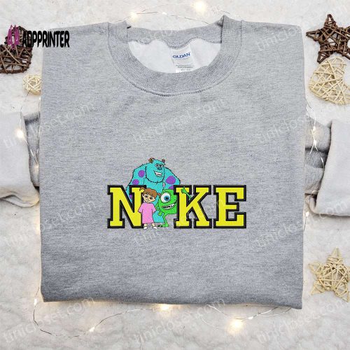 Minnie Mouse x Nike Cartoon Embroidered Shirt Custom Nike Tee Perfect Family Gift