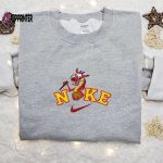 Mushu x Nike Cartoon Embroidered Sweatshirt: Mulan Disney & Nike Inspired Shirt