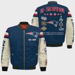 New England Patriots 6X Champions Design Bomber Jacket SFAT V3