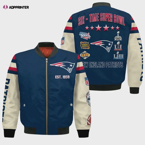 New England Patriots – National Football League AOP Bomber Jacket V2