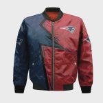 New England Patriots Bomber Jacket 3D Printed Abstract Pattern Sport