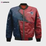 New England Patriots Bomber Jacket 3D Printed Abstract Pattern Sport