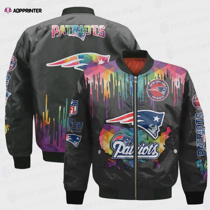 New England Patriots – National Football League AOP Bomber Jacket V3