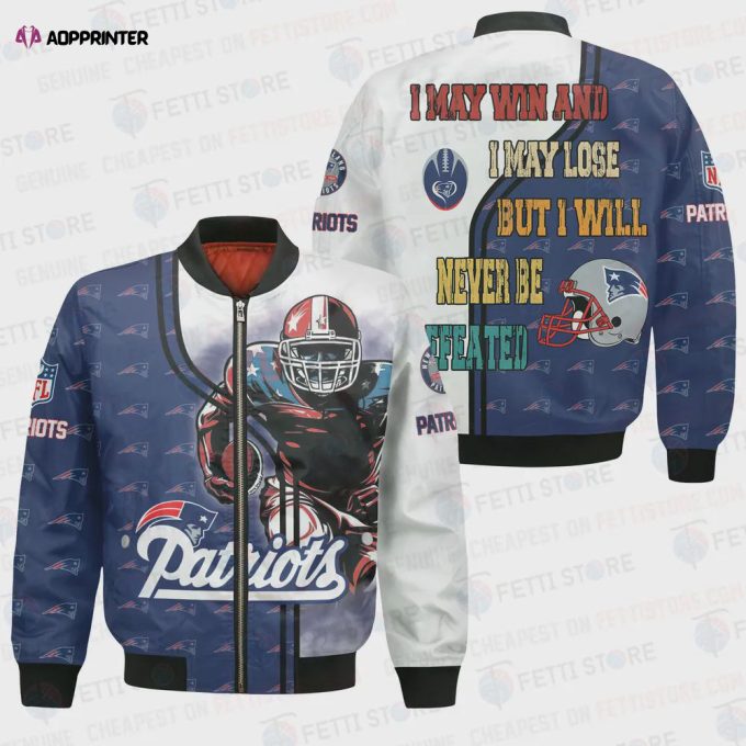 New England Patriots National Football League Bomber Jacket STM V4