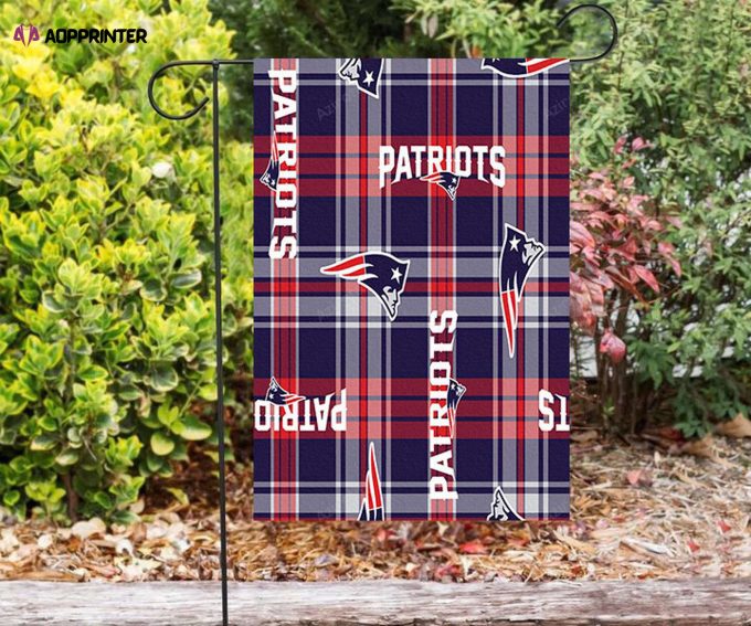 New England Patriots9 Double Sided Printing Garden Flag – House Flag Home Decor Gift – House Flag Home Decor Gift