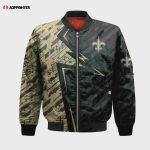 New Orleans Saints Bomber Jacket 3D Printed Abstract Pattern Sport