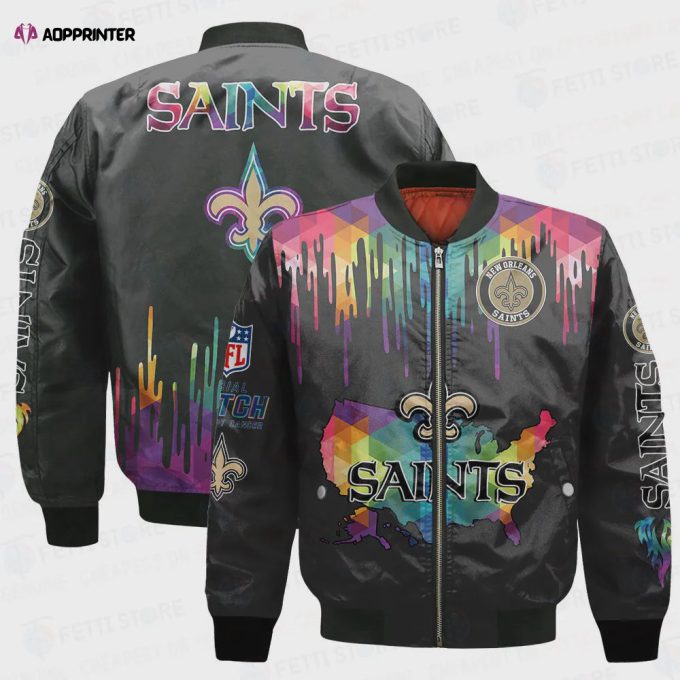 New Orleans Saints – National Football League AOP Bomber Jacket V3