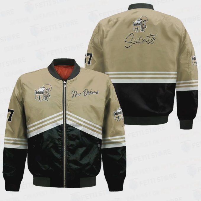 New Orleans Saints – National Football League AOP Bomber Jacket V4