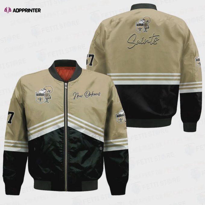 New Orleans Saints – National Football League AOP Bomber Jacket V4