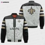 New Orleans Saints NFL 2023 Starter Thursday Night Gridiron Raglan Unisex Bomber Jacket V6