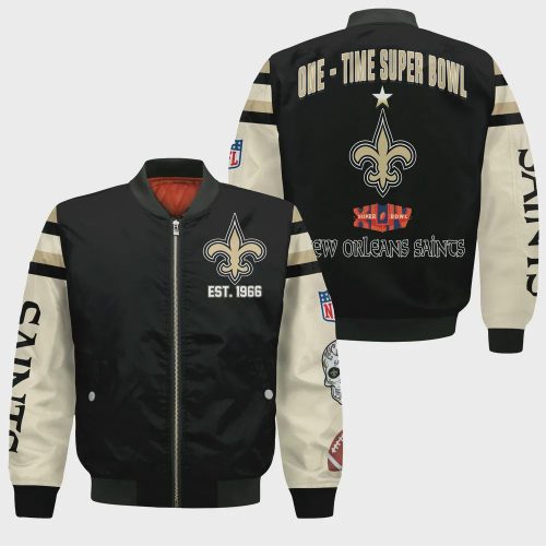 New Orleans Saints X Champions Design Bomber Jacket SFAT V3